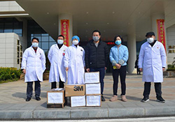 践行初心使命，共同抗击疫情----九江壹乐娱乐生物制品有限公司给柴桑区人民医院捐赠防护物资